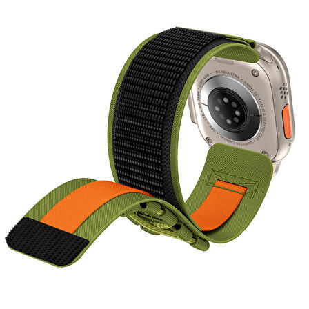 Vendas Apple Watch 7 45mm Zore KRD-99 Hasır Kordon
