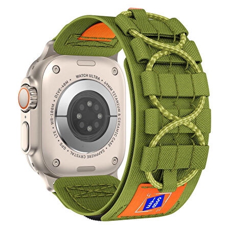 Vendas Apple Watch 7 45mm Zore KRD-99 Hasır Kordon