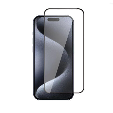Vendas iPhone 15 Pro Uyumlu Rika Serisi Warrior Hardness Temperli Cam Ekran Koruyucu