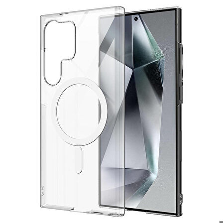 Vendas Samsung Galaxy S24 Ultra Kılıf Kamera Korumalı Magsafe Sert PC Zore Porto Kapak