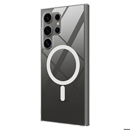 Vendas Samsung Galaxy S24 Ultra Kılıf Kamera Korumalı Magsafe Sert PC Zore Porto Kapak