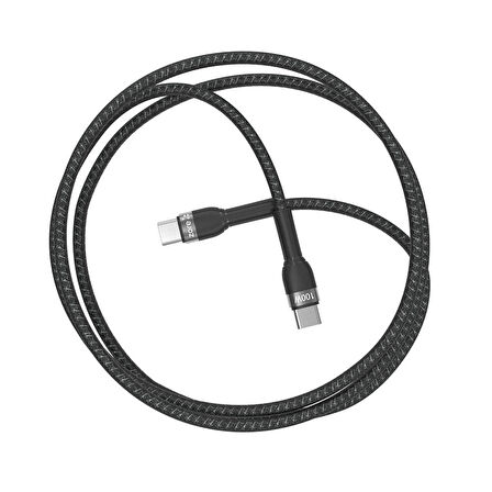 Vendas Shira Serisi Maksimum 100W Destekli Type-C to Type-C PD Zore Data Ve Şarj Kablosu 0.5cm