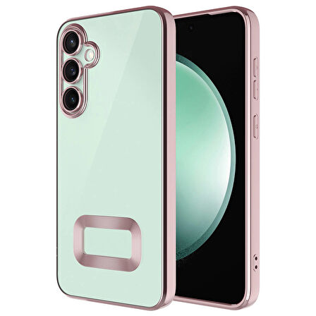 Vendas Samsung Galaxy A55 Kılıf Kamera Korumalı Logo Gösteren Zore Omega Kapak