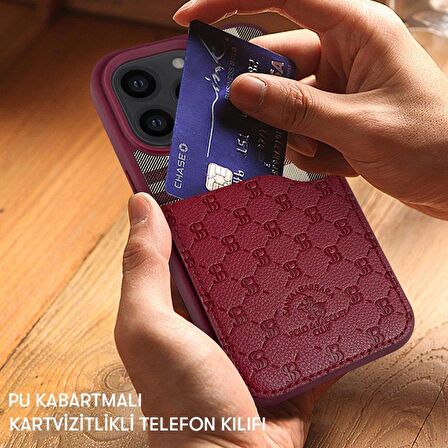 Vendas iPhone 14 Pro Max Uyumlu Kılıf Santa Barbara Polo Racquet Club Plaid Kartvizitli Kapak