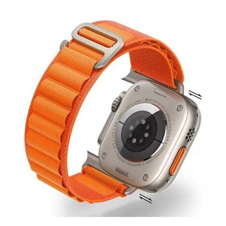 Vendas Apple Watch 44mm Uyumlu Band-74 Hasır Kordon ( Saat DEĞİLDİR )