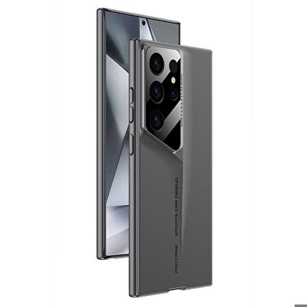 Vendas Samsung Galaxy S23 Ultra Kılıf Ultra İnce Kamera Korumalı Sert Rubber Zore Procase Kapak