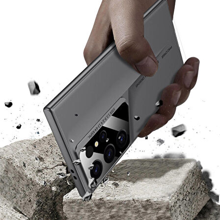 Vendas Samsung Galaxy S23 Ultra Kılıf Ultra İnce Kamera Korumalı Sert Rubber Zore Procase Kapak
