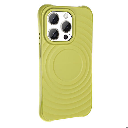 Vendas iPhone 15 Pro Max Magsafe Şarj Özellikli Airbagli Mat Görünümlü Zore Hepi Kapak