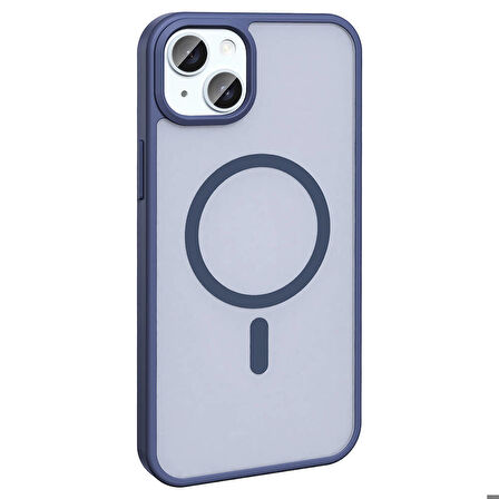 Vendas iPhone 14 Plus Kılıf Magsafe Şarj Özellikli Mat Arka Yüzey Zore Sio Kapak