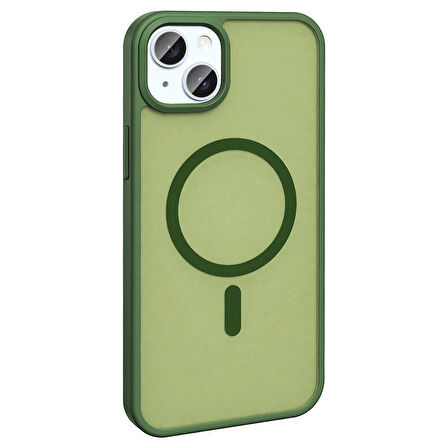 Vendas iPhone 14 Kılıf Magsafe Şarj Özellikli Mat Arka Yüzey Zore Sio Kapak