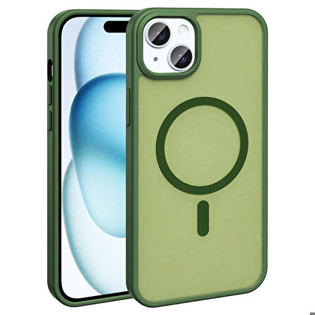 Vendas iPhone 14 Kılıf Magsafe Şarj Özellikli Mat Arka Yüzey Zore Sio Kapak