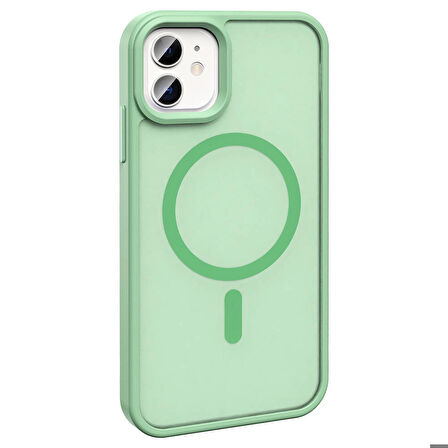 Vendas iPhone 11 Kılıf Magsafe Şarj Özellikli Mat Arka Yüzey Zore Sio Kapak