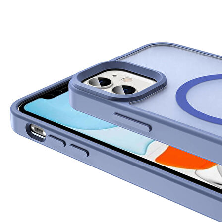 Vendas iPhone 11 Kılıf Magsafe Şarj Özellikli Mat Arka Yüzey Zore Sio Kapak