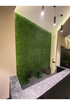 Ve-al Dekoratif Yapay Bitki Duvar Kaplama Panel Şimşir Tabaka 40x60 Cm Yeşil Dikey Bahçe