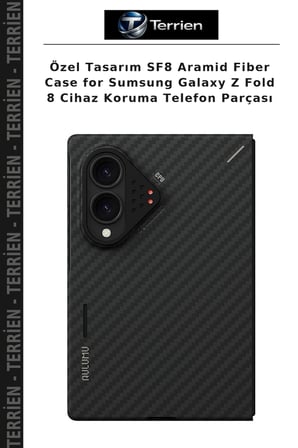 Özel Tasarım SF8 Aramid Fiber Case for Sumsung Galaxy Z Fold 8 Cihaz Koruma Telefon Parçası