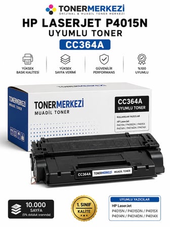 HP CC364A Siyah Muadil Toner 10.000 Sayfa