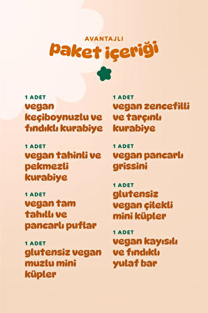 Humm Organic Organik Vegan Tatlı & Tuzlu Atıştırmalık Paketi - 8 Adet (8 çeşit)