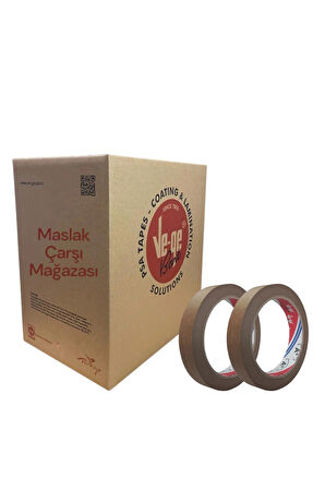 Maskeleme Bandı Ve-Ge A+ Plus 18mm x 35m Kahverengi (Koli İçi 96 Adet)