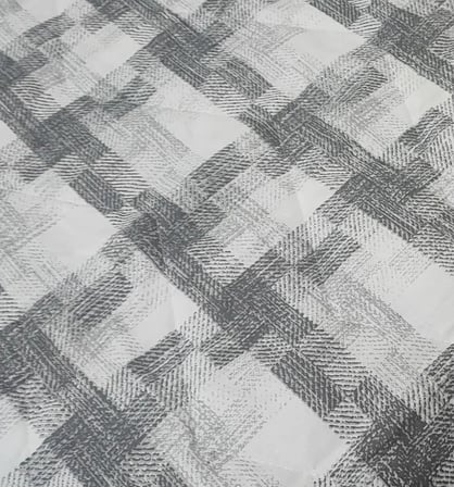 Çift Kişilik Elyaf Dolgulu Kapitone Ekoseli Gri Çok Amaçlı Pike ve Yatak Örtüsü (195x215 cm) Çift Taraflı