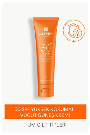 Velura 50 SPF+ Yüksek Korumları Vücut Güneş Kremi