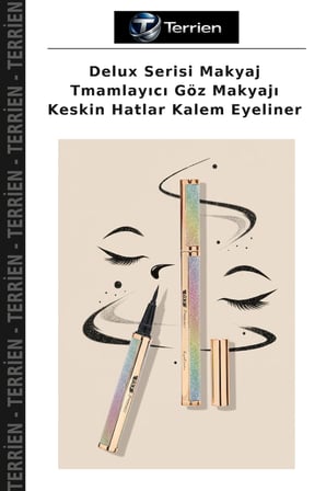 Delux Serisi Makyaj Tmamlayıcı Göz Makyajı Keskin Hatlar Kalem Eyeliner
