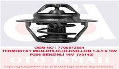 Vernet TH604789 Termostat (89C) Megane Clio Kangoo Laguna 1.4 1.6 16V 