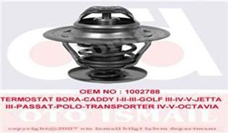 Vernet TH627387 Termostat (87C) A3 A4 A6 Bora Caddy II Golf Jetta II Passat Polo T4 T5 Octavia Cordoba Ibiza Fabia 
