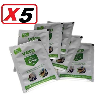 Vera Ayak Kokusu Giderici Ayakkabı Içi Koku Önleyici 5 Paket x 10gr