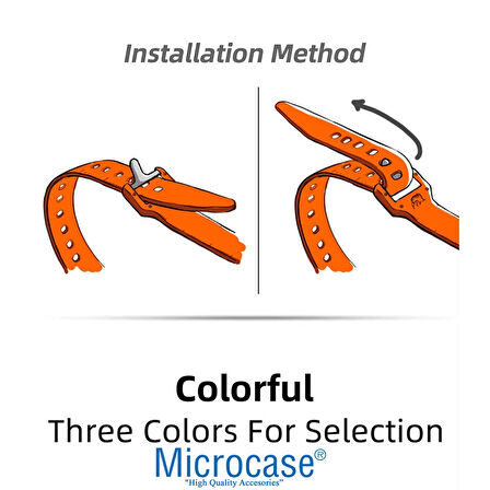Microcase Yeniden Kullanılabilir Bağcık Kablo Eşya Sabitleme Düzenleme Bağı 45cm 1 ADET - SİYAH AL5257
