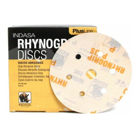 Indasa Rhynogrıp Plus Dısc 150Mm Hookıt Disk Zımpara 6 Delik P400 50 Adet