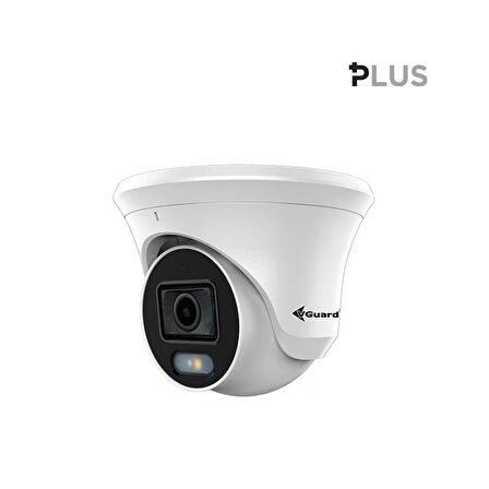VGuard VG-535AD-DF 5mp 2.8mm Sabit Lens H.265+ Dahili Sesli Dual Light Renkli IP Dome Kamera