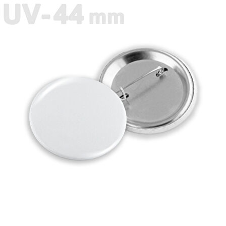 44 mm UV Baskıya Uygun Buton Rozet VG44UVBR 250 adet