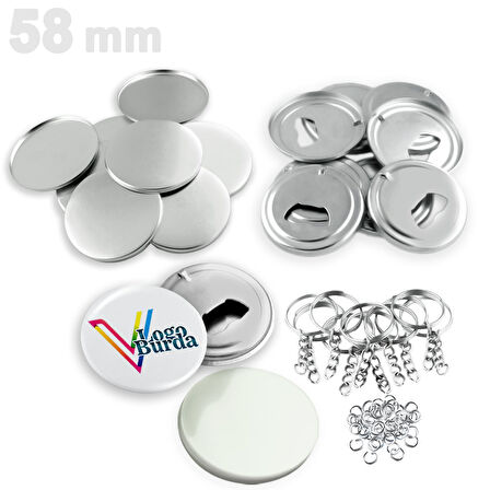 58 mm Buton Anahtarlık Açacak ( Sarf ) VG58BANS 1000 adet