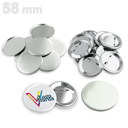 58 mm Buton Rozet (SARF) VG58BRS 250 adet