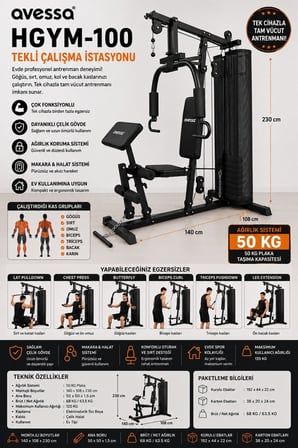 Premium Fitness Cihazı Düzenleyici Mobilya Türü HGYM-100 Tekli Çalışma İstasyonu