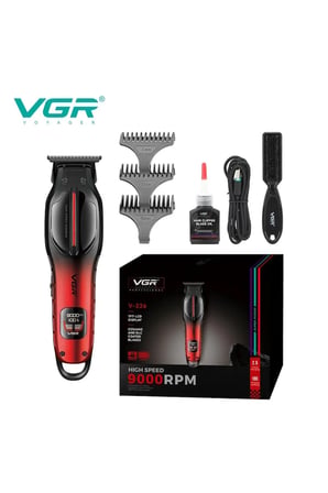 V-226 Tam Metal Gövde DLC Bıçaklı Saç Sakal Çizim Makinesi Trimmer