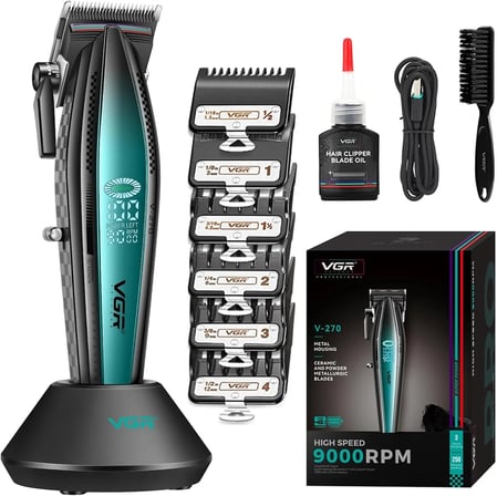 V-270 Saç Sakal Tıraş Makinesi 9000 RPM Şarjlı Berber Clipper