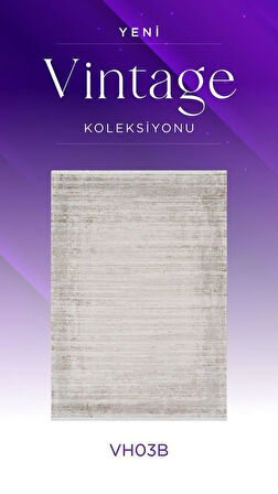 Royal Halı Vintage VH03B Krem Vizon Akrilik Yumuşak Dokulu Modern Eskitme Halı