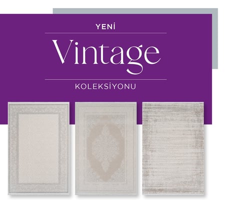 Royal Halı Vintage VH04A Krem Vizon Akrilik Yumuşak Dokulu Modern Çizgili Halı