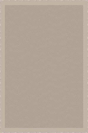 Bej Kaymaz Tabanlı Yıkanabilir Çizgili Mutfak Halısı AR1088