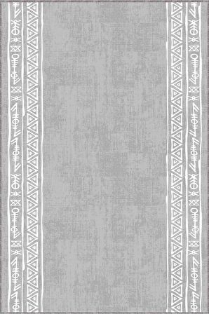 Gri Kaymaz Çerçeveli Kesme Rulo Özel Ölçülü Yolluk AR1094