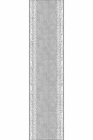 Gri Kaymaz Çerçeveli Kesme Rulo Özel Ölçülü Yolluk AR1094