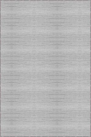 Gri Sade Desensiz Kaymaz Tabanlı Dekoratif Halı AR1359