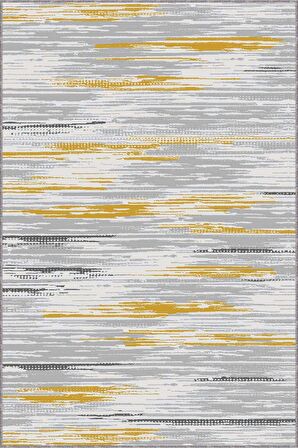 Sarı Kaymaz Vintage Kesme Rulo Halı Özel Ölçülü Yolluk AR262