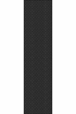 Siyah Kaymaz Taban Sade Kesme Rulo Özel Ölçülü Yolluk AR271