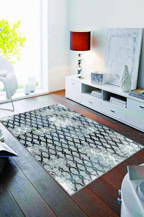 Mavi Spor Kaymaz Tabanlı Makinede Yıkanabilir Halı AR279