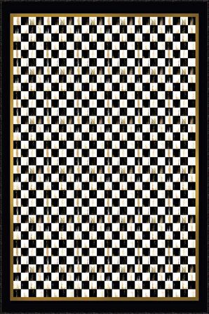 Siyah Kaymaz Taban Yıkanabilir Mackenzie Mutfak Halısı AR283