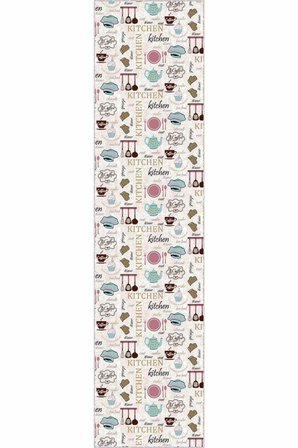 Pembe Kaymaz Mutfak Kesme Rulo Özel Ölçülü Yolluk Halı AR295