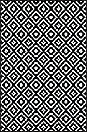 Siyah Kaymaz Karo Desen Kesme Rulo Özel Ölçülü Yolluk AR305