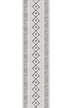 Vizon Kaymaz Moroccan Kesme Rulo Özel Ölçülü Yolluk AR314